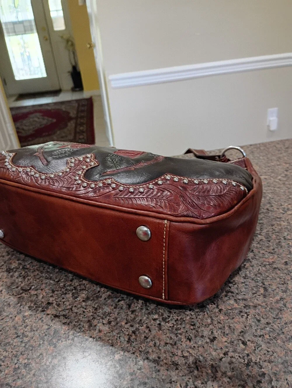 American West Genuine Leather Hobo Purse